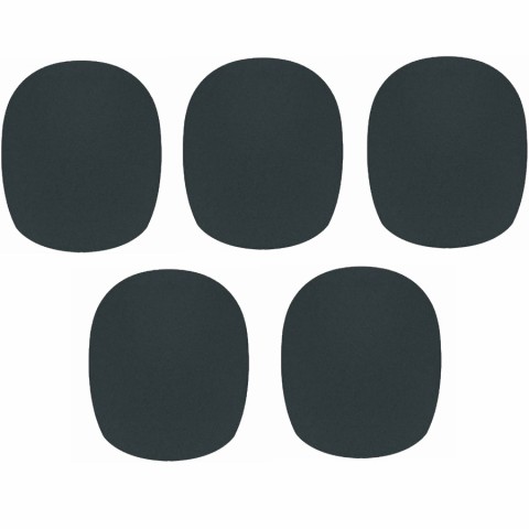 Boston WS-10-BK Balltype Windscreen - Black, 5-Pack
